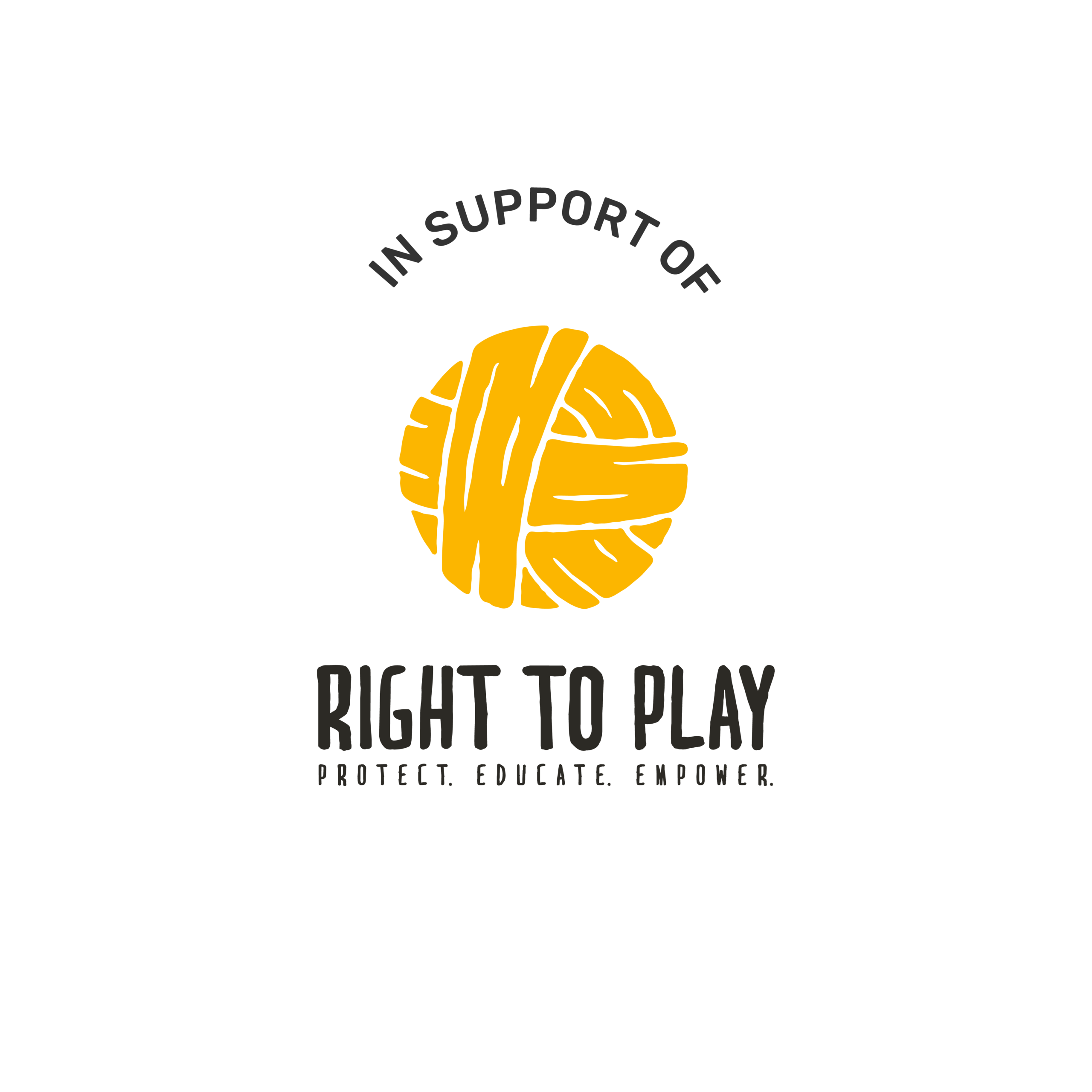 In support of Right To Play